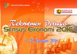 Rekrutmen Petugas SE2016 BPS Kota Pekalongan