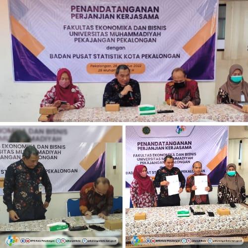 Penandatanganan PKS antara FEB-UMPP dan BPS