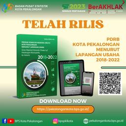 Rilis Publikasi PDRB Kota Pekalongan Menurut Lapangan Usaha 2018-2022