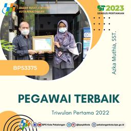 Penghargaan Pegawai Terbaik Triwulan Pertama 2022